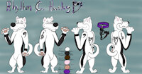 Rhythm C. Husky Ref Sheet 3.0 by RhythmCHusky94 - husky, male, reference sheet, canine, fursona