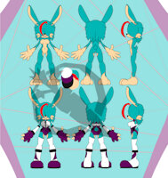 Sammy Muert- Full Reff by OgTheCarrot - female, rabbit, sonic fan character, sonic oc