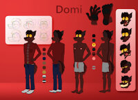 Domi Ref Sheet 2020 by Domidark - wolf, male, underwear, reference sheet, canine, ref sheet, reference, half-nude, ref-sheet, referencesheet, half naked, domi