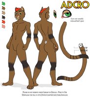 Adcro reference sheet (via Zhivagod) by Adcro - mohawk, big cat, sabertooth, sabretooth, male solo, mohican