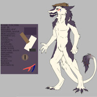 Charater Sheet: Volter by Viledriver - male, character sheet, sergal