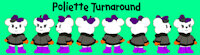 Poliette Turnaround by IanSanrio98 - female, bow, oc, boots, polar bear, french, mittens, turnaround, polarbear, accent, artist:iansanrio98