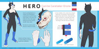 Hero2020 by Snofu - canine, android, genderless, hero, mech, sexless, drone, nullo