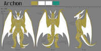 Archon - Reference Sheet by vXArchonXv - dragon, sheet, reference, lightning, archon, scalesona