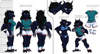 Valerie - Reference Sheet (Clothed) by vXArchonXv - female, reference sheet, pokemon, fire, fighter, valerie, busty, voluptuous, blaziken, fire type, referencesheet, fighting type