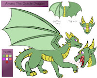 Amaru Ref by RazzleTheRed - dragon, female, wings, dragoness, roar, referencesheet