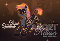 RAINBOW STRIPE ADOPT by KilianKuro - pony, buy, adoption, mlp, adoptable, adopt, sell, adopts, adoptme, mlpadopt, buyadopt, zebraadopt