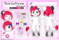 Rick Softpaw Version 2.0 by TokoKami by RickSoftpaw - babyfur, diaper, cub, boy, feline, male, reference sheet, dress, tongue, ribbon, sissy, housecat, reference, girlyboi, girlyboy, baby fur, green eyes, catgirl, cubfur, diaperfur, nappy, trap, red hair, full color, white fur, full body, rick, fullcolor, diaper fur, sissyboy, pink dress, domestic feline, babyfurry, diaperfurry, sissybaby, rick softpaw, theron lefevre, ricksoftpaw, theronlefevre, tokokami