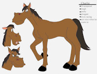 Charlie Personality Sheet by SweetCowLamb - male, horse, stallion, equine