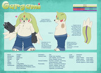 Gargami Ref Sheet by acidicsubstance - male, digimon, sheet, reference, gargomon