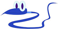 OFFICIAL: Baylor the Blue Snake by RyanHo - male, ring, blue, snake, neck, snakes, knottyandpolimer