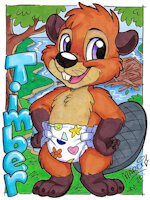 Timber hug time beaver by BrisketRingtail - babyfur, diaper, male, aquatic, beaver, hugtime