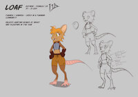 Loaf the ratmen by kamperkiller - female, mouse, rat, character sheet, ratmen