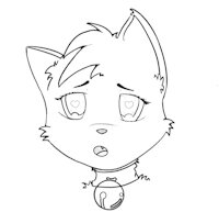 Testing my skills :v by nynemilestails - sketch, fox, cute, female, lineart, black and white, original character, digitalart