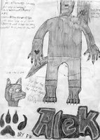 Aleksander Commison / Drawing by BryonFurwolf - sketch, cub, son, male, werewolf, drawings