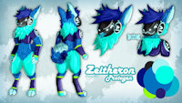 [C] SFW Refrence Sheet! by Zeith - male, reference sheet, character sheet, collar, mawshot, simple background, proto, protogen, zeitheron, zeith