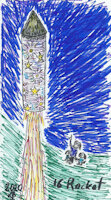 Inktober 2020 - 16 Rocket by Gashren