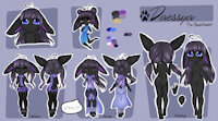 Daessya Taha by PlumVaguelette - bunny, reference sheet, feminine, daessia