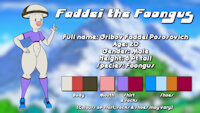 Faddei the Foongus by ThatDawgMurray - pokemon, character sheet, anthro, oc, ref sheet, original character, bio, foongus