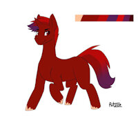 Crimson Ruby Character Sheet by dragonleo - male, reference sheet, my little pony, no cutiemark, unicorn pony oc