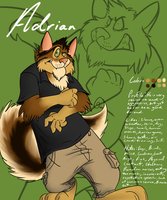 Adrian character sheet by Ed250 - cat, male, character sheet