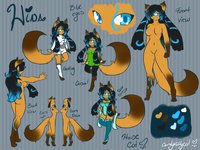 Hina Ref Sheet by candykittycat - female, catgirl