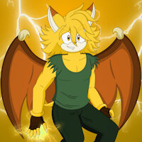 Solar The Bat (2019 UPDATE) by Silverfantastic - experiment, male, bat, power, electricity, posing, villain, mobian, character reference, sonic fan character, creation, sonic au, solar the bat