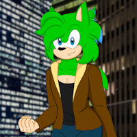 Phantom The Hedgehog (2020 UPDATE) by Silverfantastic - male, hedgehog, solo, posing, mobian, character reference, redesign, sonic fan character, update, sonic au, city lights, night lights, phantom the hedgehog