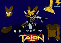Talon by Filibolt - character sheet, owl, male/solo, sonic oc