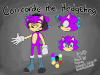 My character - Concorde the Hedgehog by sonichackintosh - male, hedgehog, sonic the hedgehog, sonic fan character, sonic fan characters, sonic fanon characters, sonic oc