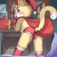 Merry christmas ^w^ by Choki1003 - cute, cub, cat, shota, male, commission, sexy, santa, chubby, bulge, kemoshota, shotacon, original character, merry christmas, pricelist, cheatah, merrychristmas, thicc