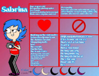 Sabrina's 2020 reference sheet by MrSGroupArts - female, reference sheet, human, gradient background