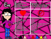 Eve's 2020 reference sheet by MrSGroupArts - female, reference sheet, human, abstract background, highres