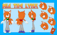 Mia the Lynx Character Sheet by Meyk - female, reference sheet, character sheet, lynx, sonic, mobian, sonic fan character, sonic oc, mia the lynx