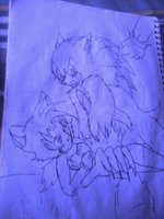 protegiendo a katty by Carlover2012 - male/male, love making, sonic the werehog, katty milles power, sonatty