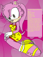 Peaches Rose Robotnik by PeachyBabe - female, character sheet, hedgehog, sonic fan character