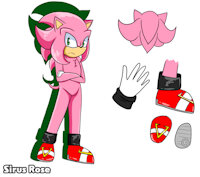 Sirus Rose by HeroKichona - male, hedgehog, sirus, sonic oc, mephamy child, sirus rose