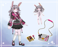 Mia charcter sheet by MiaMin - bunny, female, rabbit, young