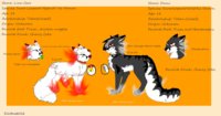 ..Ezra Lina and Omni Ref.. by Emoarika - feline, hybrid, reference sheet, canine, snowleopard, leopard, ezra, female/male