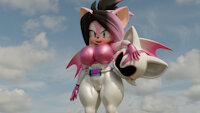 Kereya Tensai (OC) by TwinTails3D - female, bat, suit, sonic, oc, superhero, helmet, original character, blender, sonic fan character, sonic fan characters, superheroine, sonic oc, blender3d, originalcharacter, sonicfancharacter