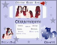 Chiyumi Heart Song by Snowfirechakat - female, unicorn, ref sheet, mlp, mlp:fim