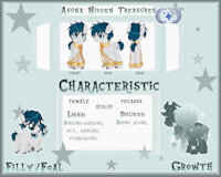 Asuna Hidden Treasures by Snowfirechakat - female, ref sheet, mlp, pegasus, mlp:fim