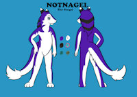 [Commission] Notnagel Reff Sheet by Lionclaw - male, reference sheet, sergal, reff