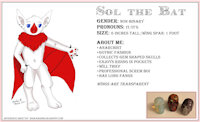 Sol the Bat by MaikaMoonKitten - bat, goth, it, marshmallow, nonbinary