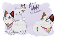 Hibiki by LostWolfSpirit - cat, feline, male, feral, quad, quadruped, calico, neko, lucky, arachnid, maneki neko, lucky cat, luck, good luck, lostwolfspirit, minnowfish, hibiki, maneki, good luck cat