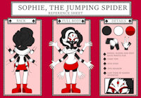 Sophie the Jumping Spider OC sheet by Vvelocity - female, spider, oc, sonic fan characters, spider girl