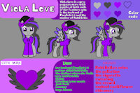 New reference sheet from Viola Love by MrSGroupArts - female, reference sheet, mare, hoodie, cap, front view, pegasus pony, profile view, mylittleponyfriendshipismagic, viola love