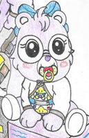 Baby Smarty Pants Bear by Xrix - cub, female, clothed, baby, care bear, care bears, piplupstarscommander