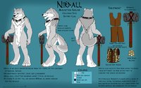 Nir'dall Reference Sheet for Zook by Bakari - mountain, wolf, male, werewolf, nguar