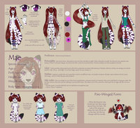 Mae's Reference Sheet by MaeFirewind - cute, cub, feline, kitten, tigress, female, reference sheet, tiger, adult, feral, wings, beautiful, angry, alchemy, alchemist, mae, pig tails